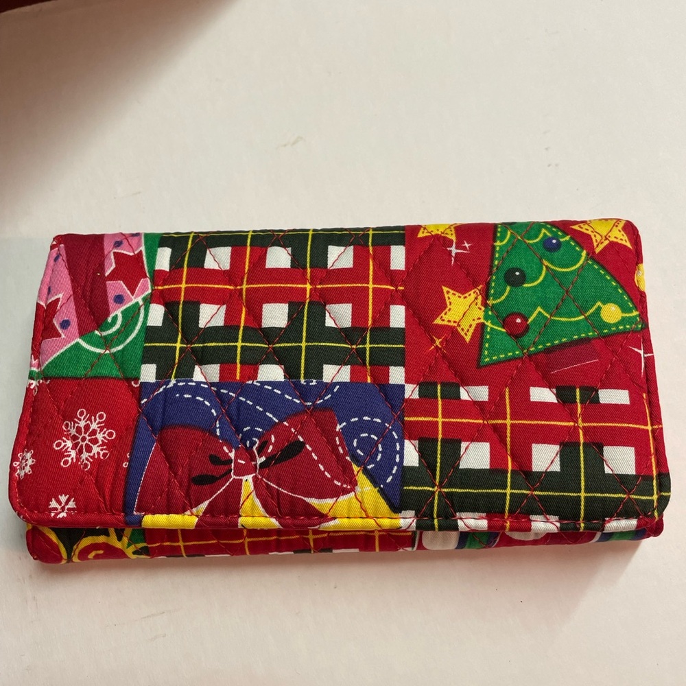 Christmas Wallet, New with Tags, Tri-folding, multi compartment, Quilted…